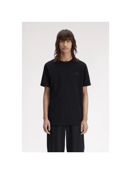 Hálós póló Fred Perry fekete