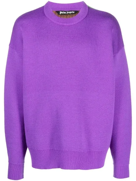 Pulover Palm Angels de lână violet