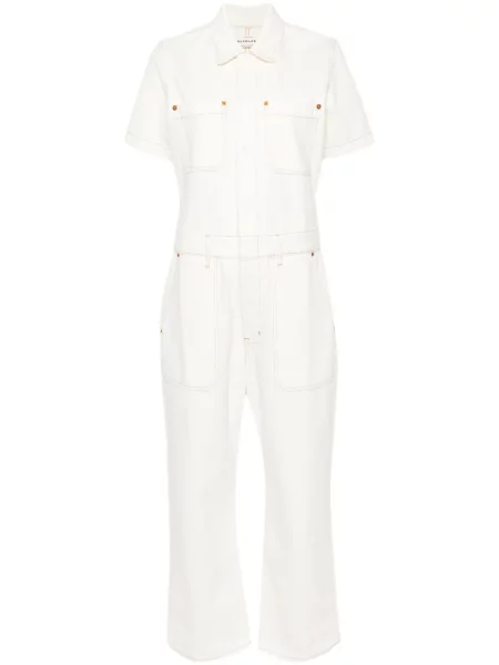 Krótki kombinezon Slvrlake z twillu biały