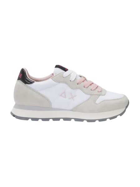 Sneakersy Sun68 skórzane białe