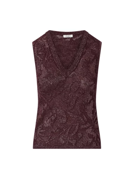 Dzianinowy sweter Liu Jo fioletowy
