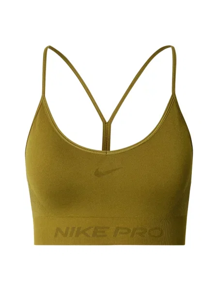 NIKE Športová podprsenka olivová