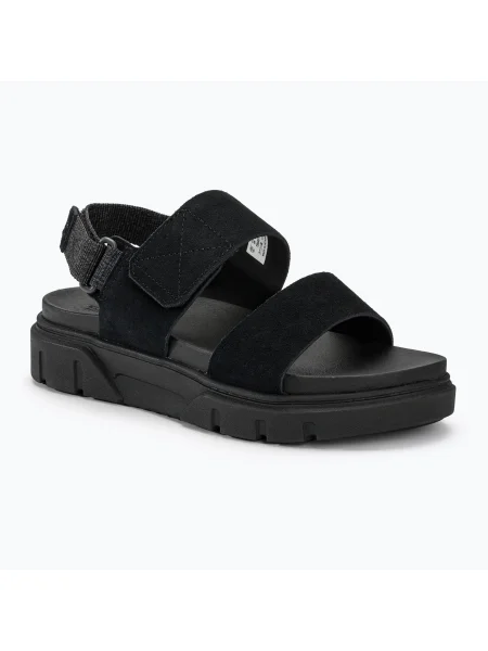 Timberland дамски сандали Greyfield 2 Strap от велур черен