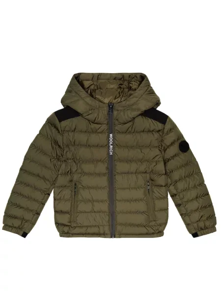 Πουπουλένιο μπουφάν Woolrich πράσινο