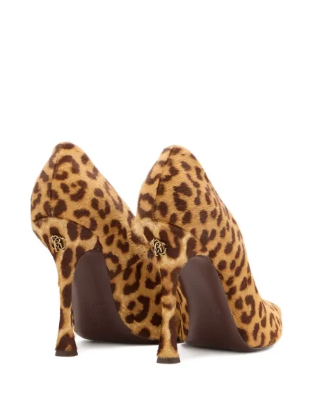Pantofi cu toc Roberto Cavalli cu imagine cu model leopard maro