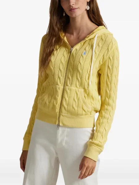 Briaunotas pusiau užtrauktukas zomšinės bokseriai Polo Ralph Lauren balta