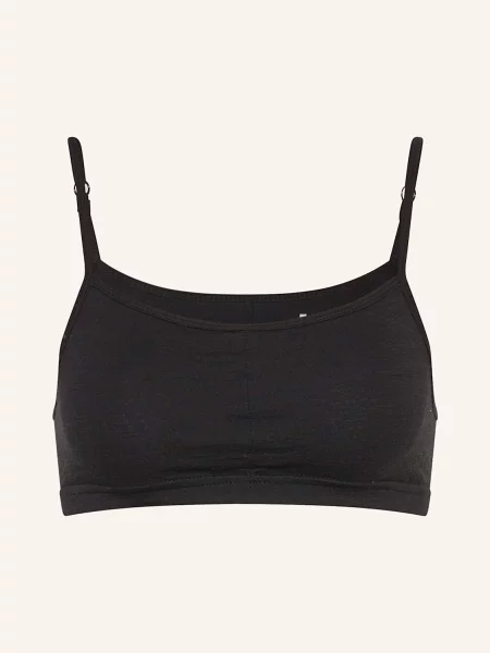 Super.Natural Funkční Bustier Podprsenka Cosy Bra S Příměsí Merino Vlny černá