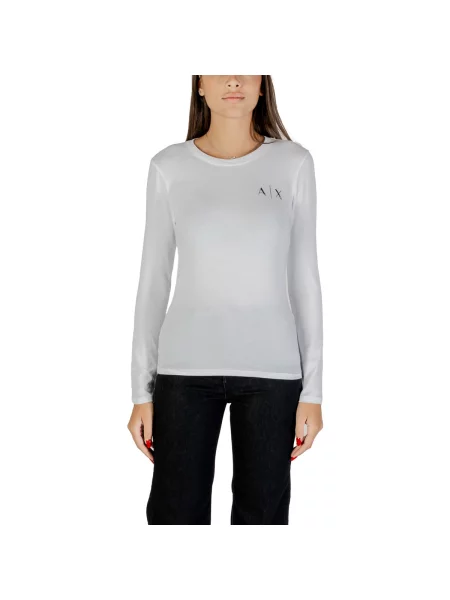 Tričko Eax s dlouhými rukávy černé