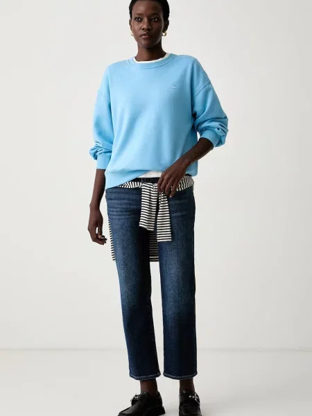 Levi's pulover z bombažem EVERYDAY CREW modra