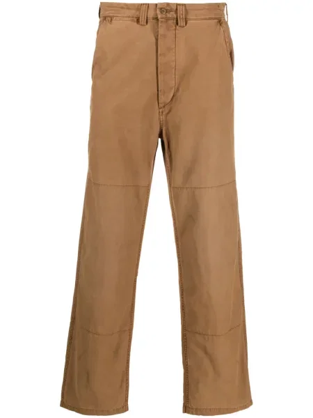 Samt plisirane cargo hlače Polo Ralph Lauren karirane crna
