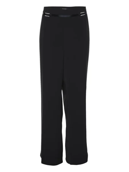 Pantaloni Elena Mirò de cristal cu picior lat albastru