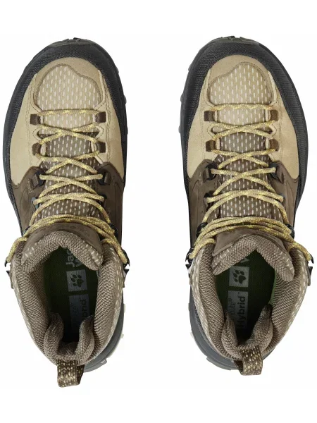 Кожаные ботинки Jack Wolfskin коричневые
