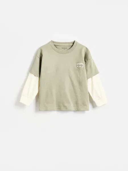 Reserved longsleeve oliwkowy