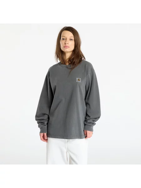 Tricou Carhartt WIP L/S Vista T-Shirt Black Garment Dyed S negru