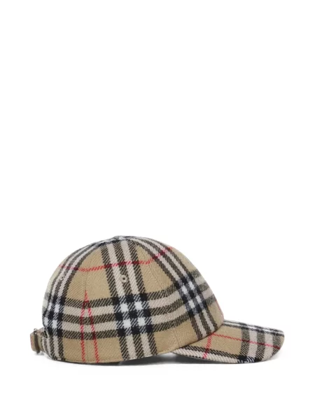 Șapcă Burberry de lână în carouri
