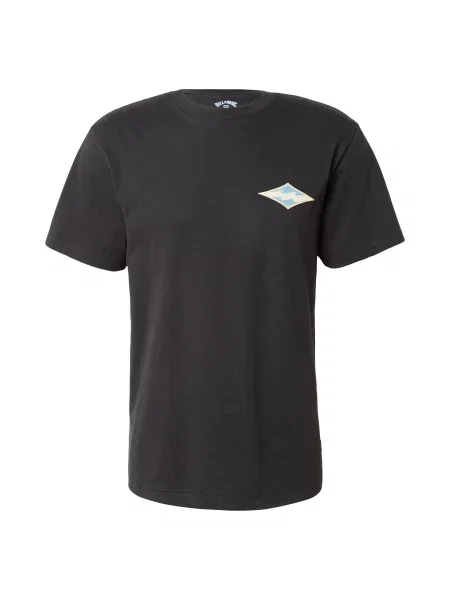 BILLABONG Tricou Crayon Wave azuriu / galben deschis / verde negru