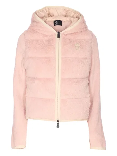 Pulover Moncler Grenoble cu glugă roz