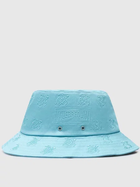 Панама з вишивкою емблеми Vilebrequin блакитна