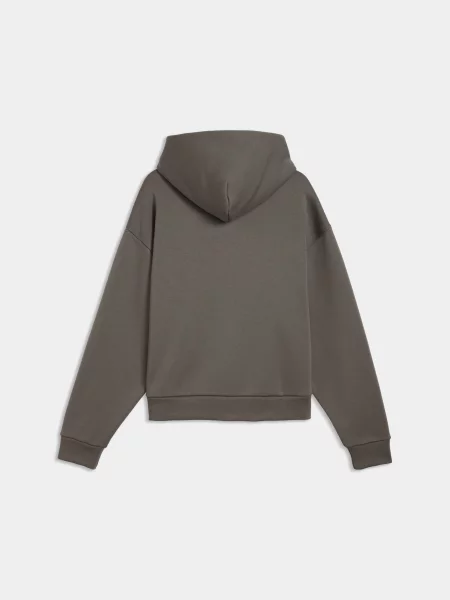 Флисовое худи Puma бежевое
