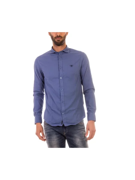 Koszula dżinsowa Armani Jeans niebieska
