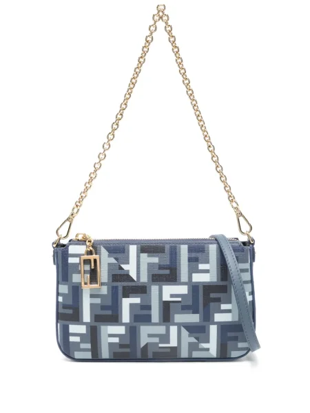 Geantă tip baghetă Fendi albastru