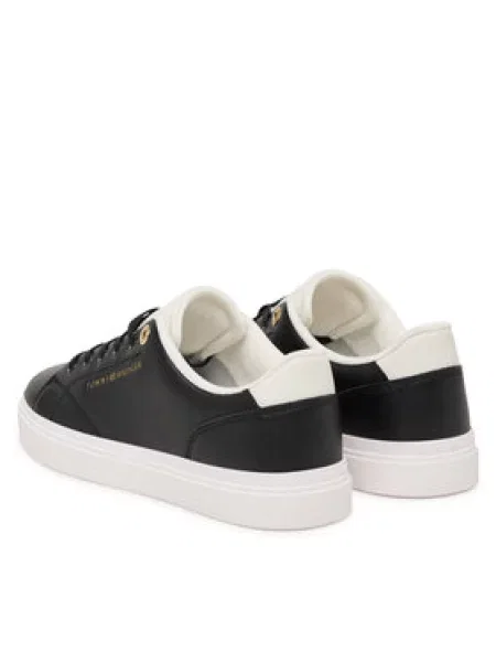 Tommy Hilfiger Tenisice Th Feminine Cupsole Leather crna
