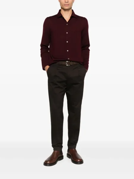 Pantaloni Pt Torino plisate maro