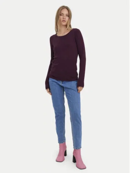 VERO MODA Svetr Care červenofialová fialový