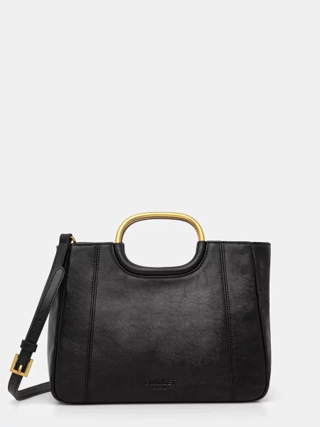 Geanta de piele Twinset din piele negru