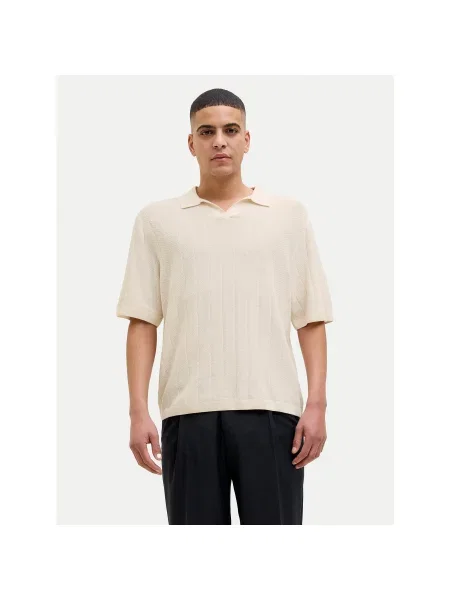 Jack & Jones Поло Varenna Relaxed Fit бежевий