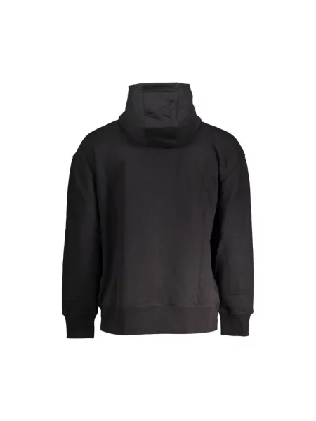 Bluza z kapturem Tommy Hilfiger z kapturem z autografem czarna