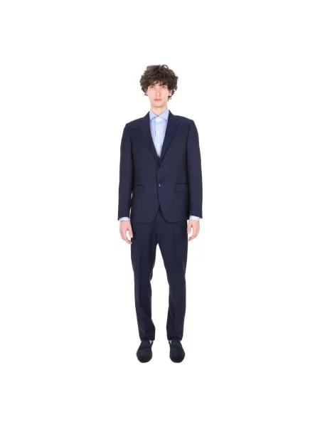 Garnitur Zegna wełniany niebieski