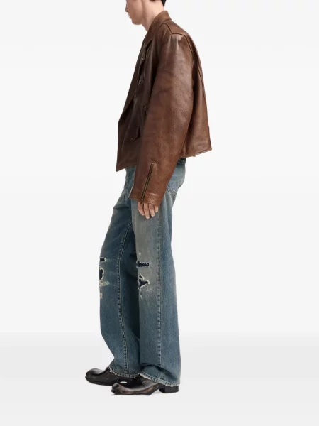 Geanta de piele Maison Margiela maro