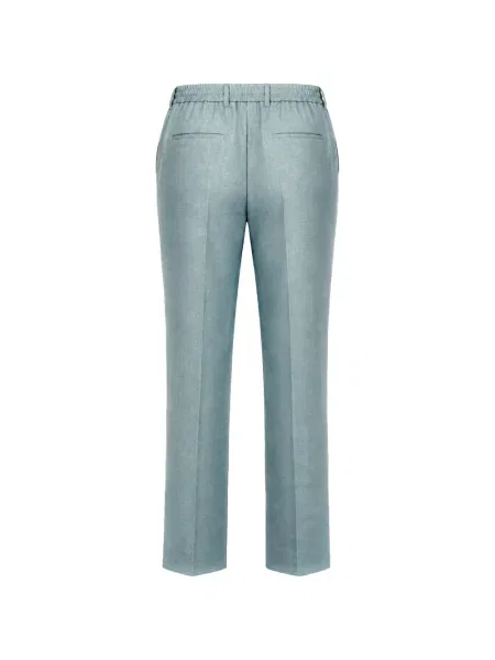 Pantaloni Eleventy cu cordon verde