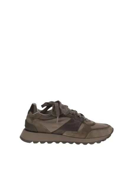 Sneakersy Brunello Cucinelli skórzane brązowe