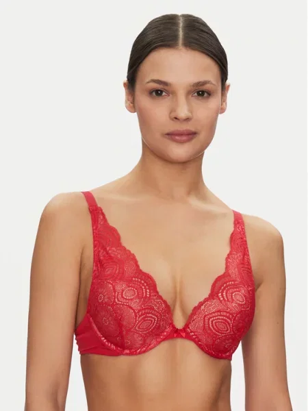 Wonderbra Pakelianti push-up liemenėlė raudona