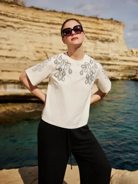 Tricou Marisse alb