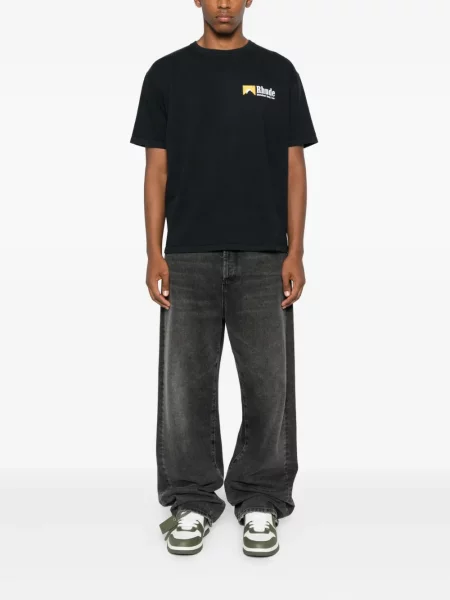 Tricou Rhude cu imagine negru