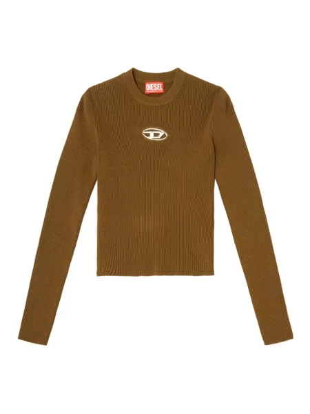 Sweter Diesel brązowy