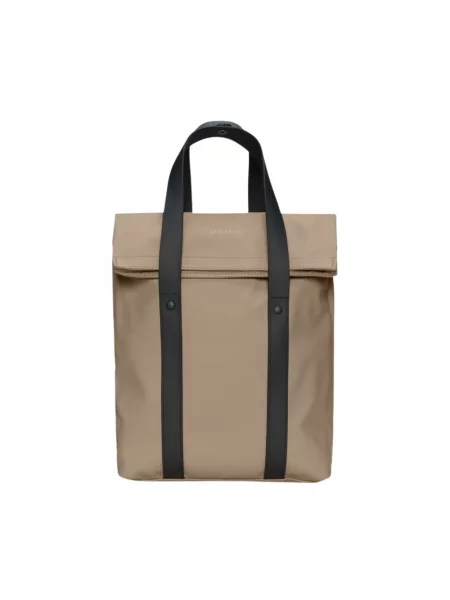 Rains plecak 2 Way Tote Backpack Mini duży gładki beżowy