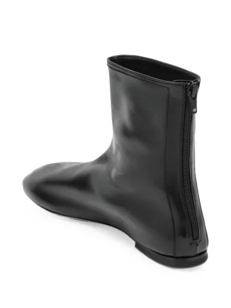 Cizme scurte Dear Frances din piele negru