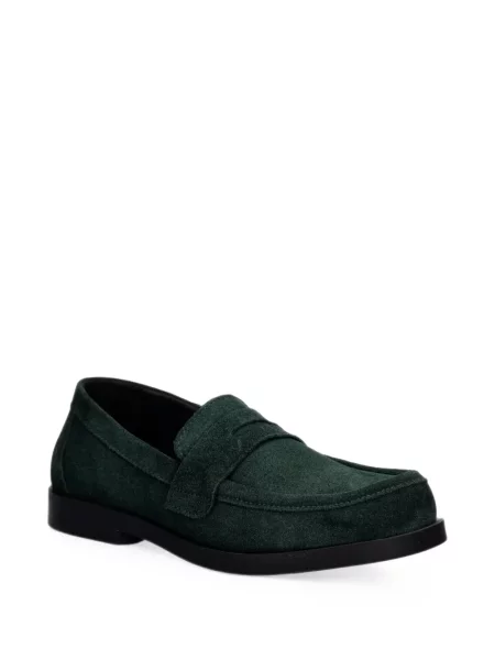Pantofi loafer Fly London din piele de căprioară verde