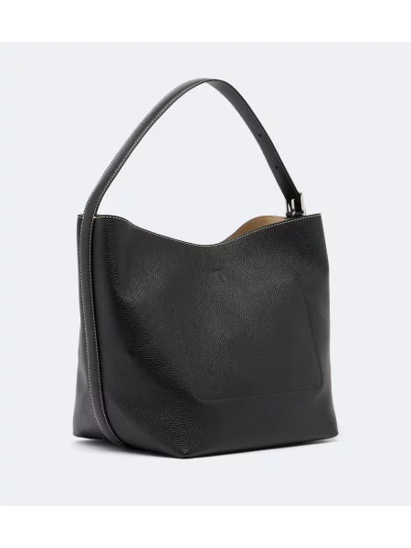 Cu centură geantă shopper Toteme din piele negru