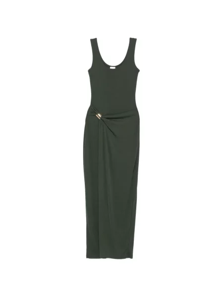 Rochie maxi Nanushka cu volane verde