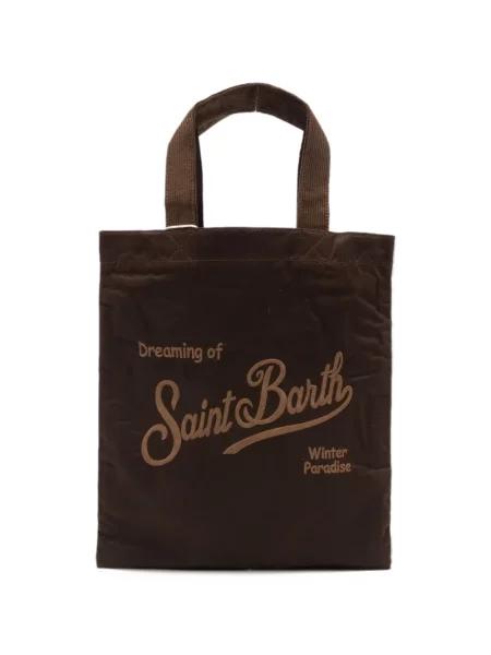 Τσάντα shopper Mc2 Saint Barth καφέ