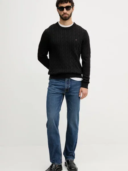 TOMMY HILFIGER Pulover CLASSIC' črna