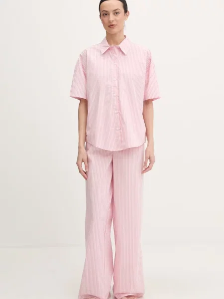 Calvin Klein Underwear piżama dwuczęściowa różowa