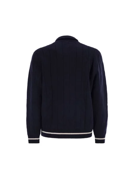 Bluza rozpinana Kiton niebieska