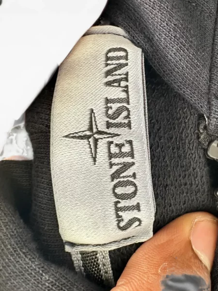 Hanorac cu glugă Stone Island cu strasuri negru
