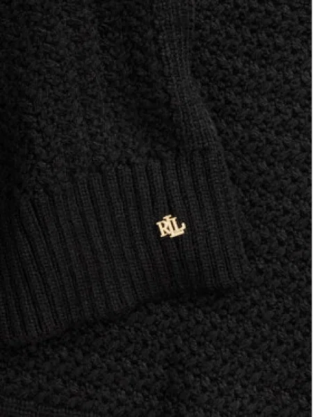 LAUREN RALPH LAUREN Set šal i kapa crna